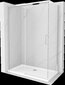 Suihkukaappi Mexen Omega altaalla ja sifonilla, kromi+valkoinen ja kromi, 140 x 80 cm hinta ja tiedot | Suihkukaapit ja suihkunurkat | hobbyhall.fi