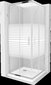 Suihkukaappi Mexen Rio F tarjottimella ja lokerolla, kromi+valkoinen/kromi, puolimatta, 80 x 80 cm hinta ja tiedot | Suihkukaapit ja suihkunurkat | hobbyhall.fi