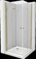 Suihkukaappi Mexen Lima DUO altaalla ja sifonilla, kulta, 90 x 90 cm hinta ja tiedot | Suihkukaapit ja suihkunurkat | hobbyhall.fi