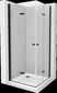 Suihkukaappi Mexen Lima DUO altaalla ja sifonilla, musta, 80 x 80 cm hinta ja tiedot | Suihkukaapit ja suihkunurkat | hobbyhall.fi