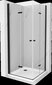 Suihkukaappi Mexen Lima DUO altaalla ja sifonilla, musta, 100 x 100 cm hinta ja tiedot | Suihkukaapit ja suihkunurkat | hobbyhall.fi
