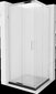 Suihkukaappi Mexen Rio F altaalla ja sifonilla, Chrome+Black/Chrome, 80 x 80 cm hinta ja tiedot | Suihkukaapit ja suihkunurkat | hobbyhall.fi