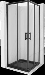 Suihkukaappi Mexen Rio F altaalla ja sifonilla, Black, 80 x 80 cm hinta ja tiedot | Suihkukaapit ja suihkunurkat | hobbyhall.fi