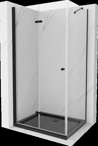 Mexen Lima suihkukaappi altaalla ja pohjaventtiilillä, Black, 80 x 120 cm hinta ja tiedot | Suihkukaapit ja suihkunurkat | hobbyhall.fi