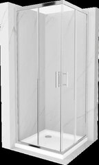 Suihkukaappi Mexen Rio F altaalla ja sifonilla, Chrome+White/Chrome, 90 x 90 cm hinta ja tiedot | Suihkukaapit ja suihkunurkat | hobbyhall.fi