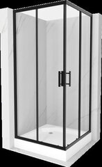 Suihkukaappi Mexen Lima, altaalla ja luukulla, musta, 90 x 90 cm hinta ja tiedot | Suihkukaapit ja suihkunurkat | hobbyhall.fi