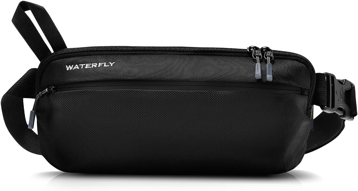 Unisex crossbody laukku Waterfly, musta hinta ja tiedot | Miesten reput ja laukut | hobbyhall.fi