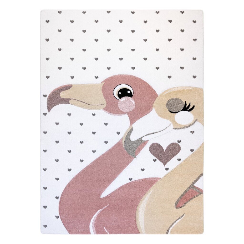 FLHF lasten matto Tinies Flamingos 80x150 cm hinta ja tiedot | Isot matot | hobbyhall.fi
