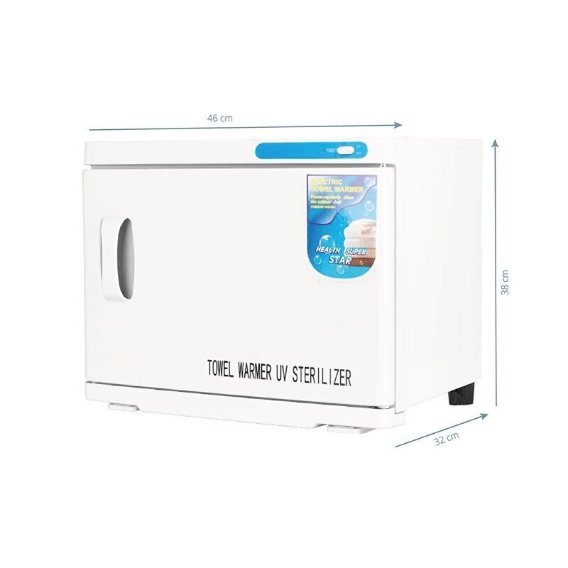 Pyyhkeenlämmitin UV-C-sterilisaattorilla 23 L valkoinen hinta ja tiedot | Ilmanpuhdistimet | hobbyhall.fi