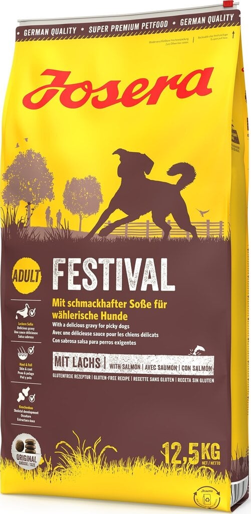 Josera Festival nirsoille koirille, 12,5 kg hinta ja tiedot | Koiran kuivaruoka | hobbyhall.fi