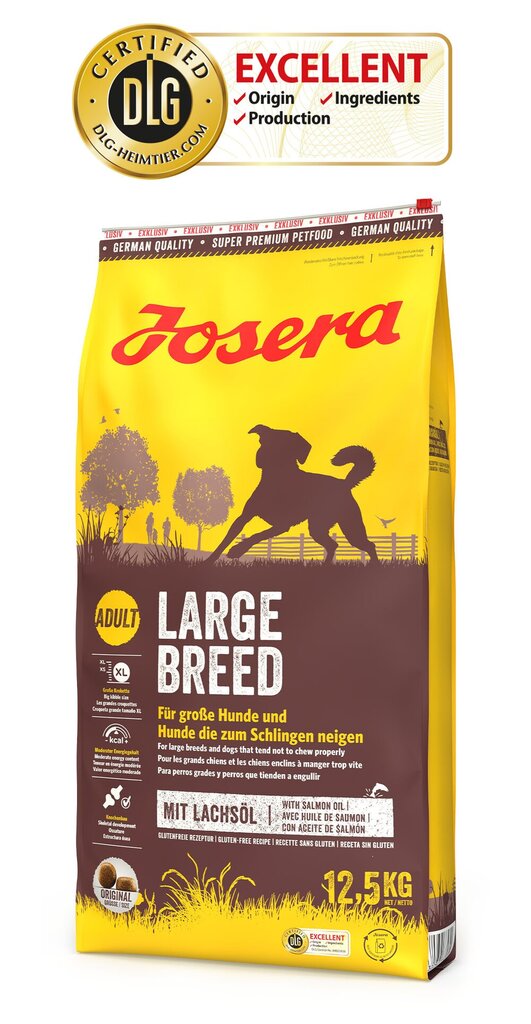 Josera keskikokoisille ja suurille roduille Large Breed, 12,5 kg hinta ja tiedot | Koiran kuivaruoka | hobbyhall.fi