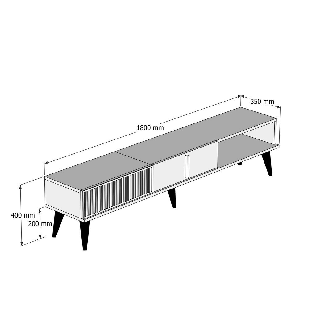 TV-taso, Asir, tummanruskea hinta ja tiedot | TV-tasot | hobbyhall.fi