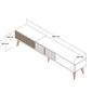 TV-taso, Asir, ruskea/beige hinta ja tiedot | TV-tasot | hobbyhall.fi