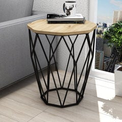 Sivupöytä, Asir, musta/ruskea hinta ja tiedot | Sohvapöydät | hobbyhall.fi