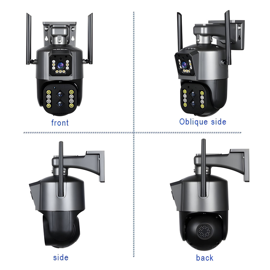 4M kiikari turva-, valvonta-ulkokamera LIVMAN WQJ816S-PW-4-10X hinta ja tiedot | Valvontakamerat | hobbyhall.fi