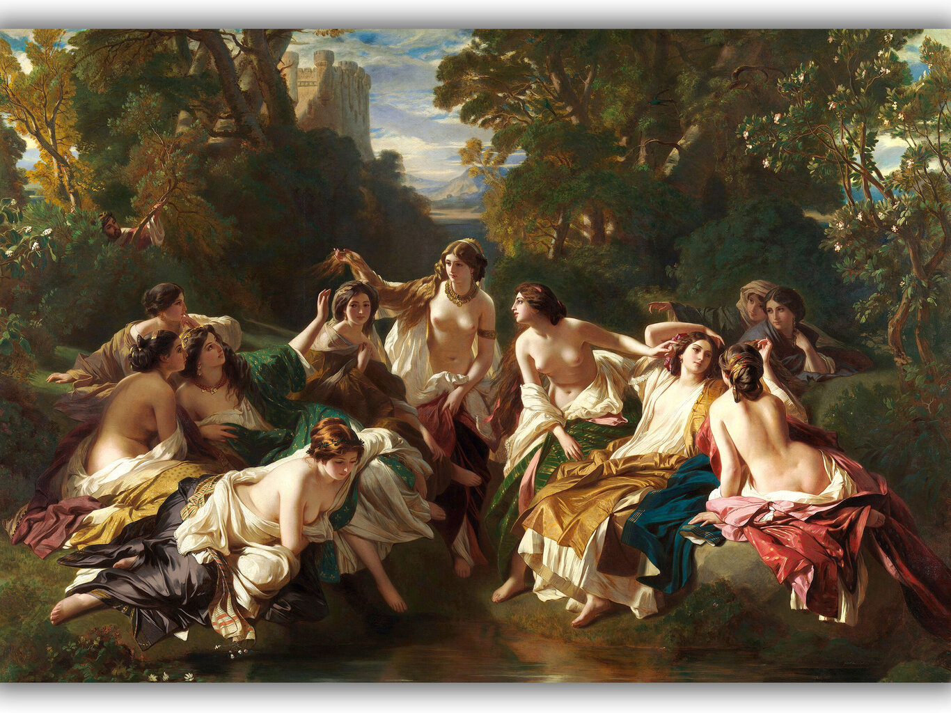 Jäljennös Florinda, 1853, Franz Xaver Winterhalter hinta ja tiedot | Taulut | hobbyhall.fi