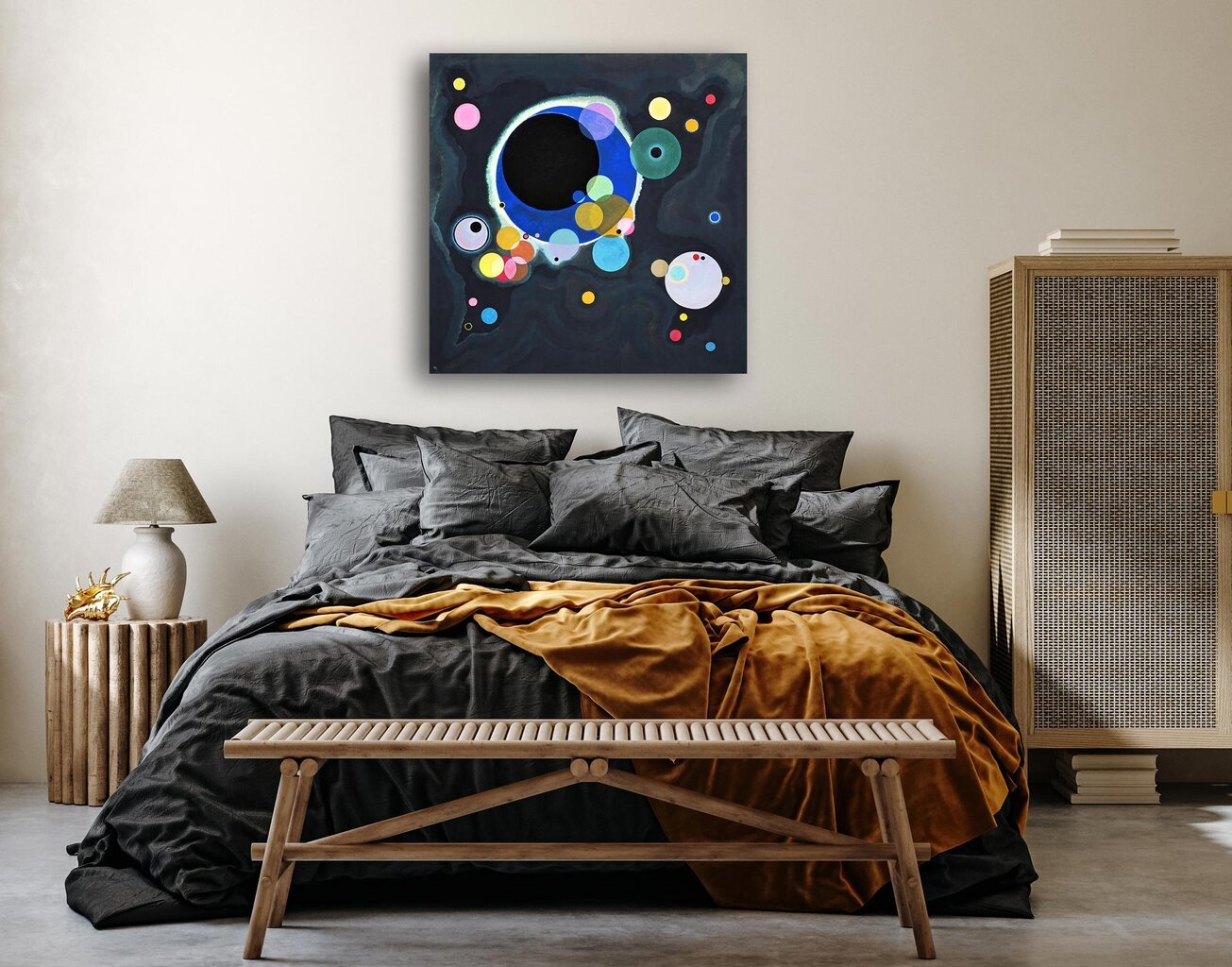 Jäljennös Useita piirejä, 1926, Wassily Kandinsky hinta ja tiedot | Taulut | hobbyhall.fi