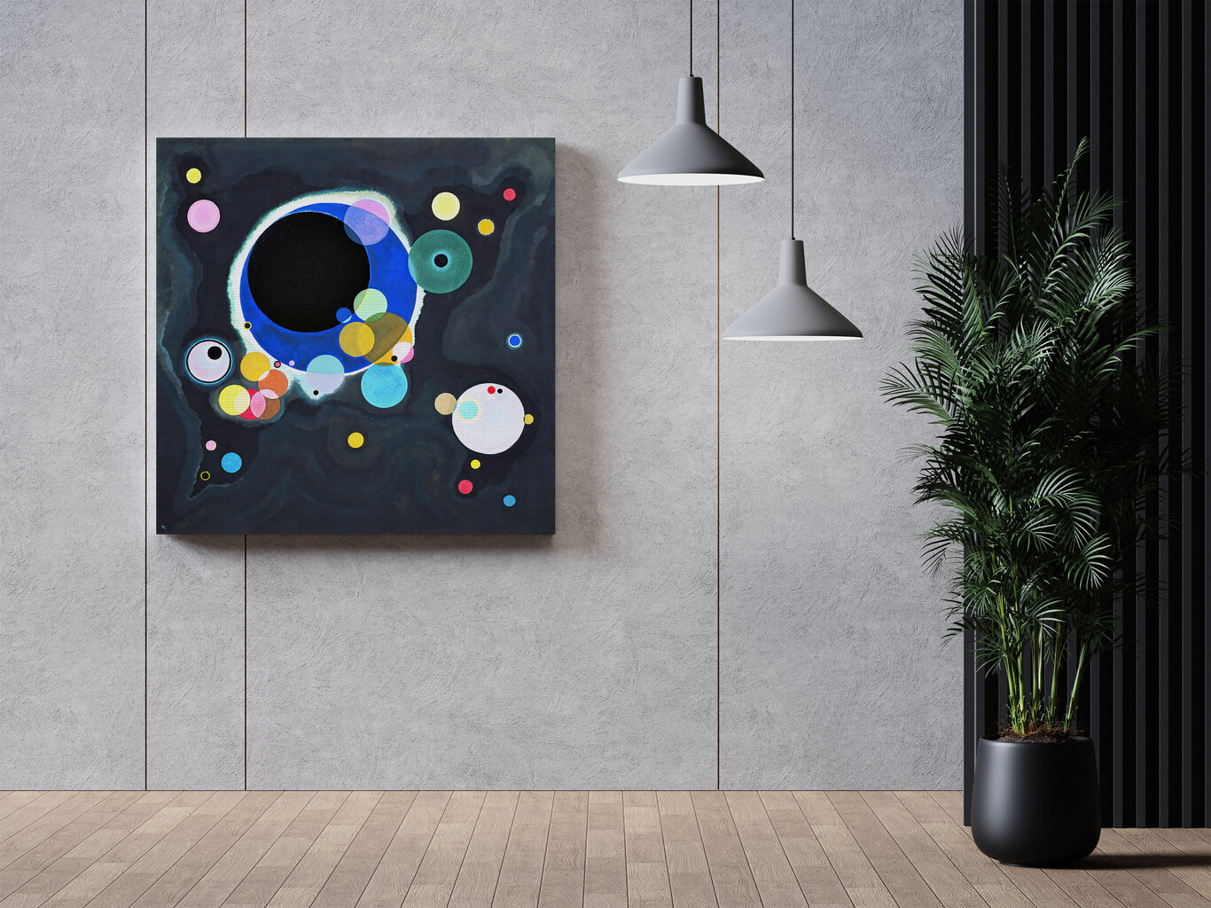 Jäljennös Useita piirejä, 1926, Wassily Kandinsky hinta ja tiedot | Taulut | hobbyhall.fi