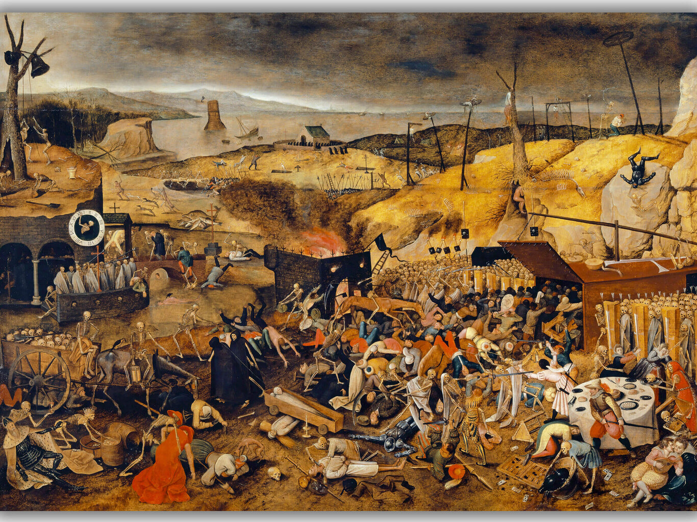 Jäljennös Kuoleman voitto, 1608, Pieter Bruegel nuorempi hinta ja tiedot | Taulut | hobbyhall.fi