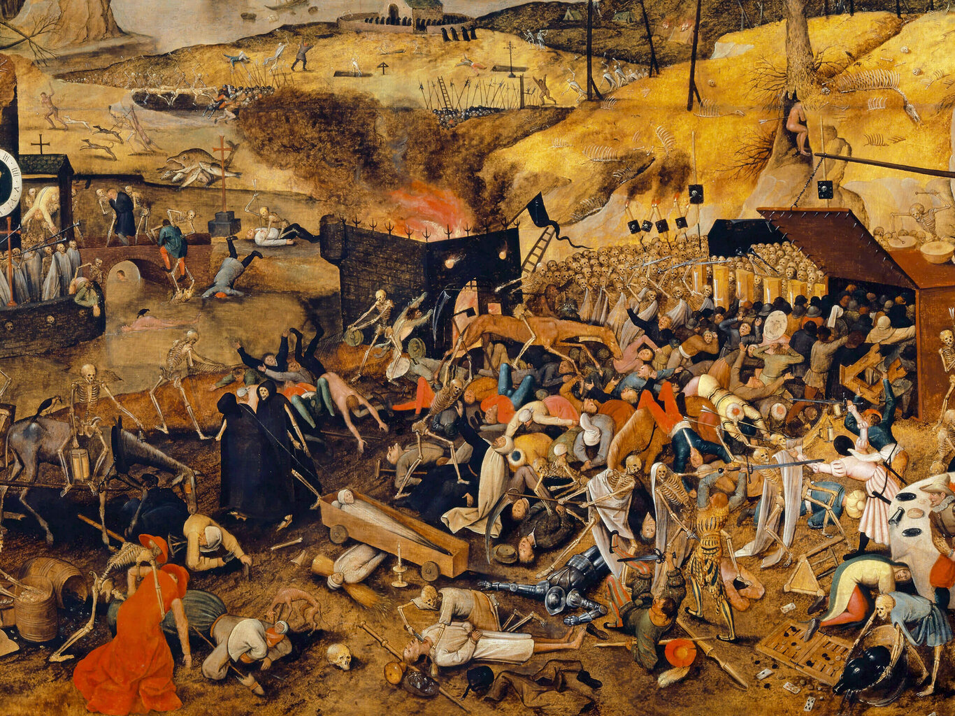 Jäljennös Kuoleman voitto, 1608, Pieter Bruegel nuorempi hinta ja tiedot | Taulut | hobbyhall.fi