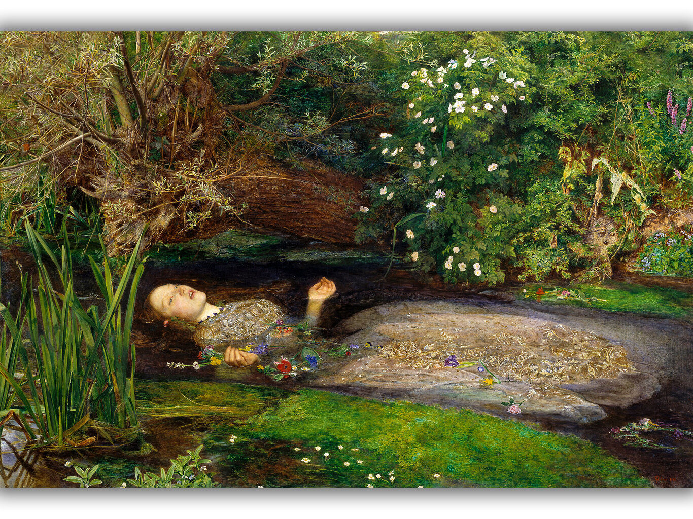 Jäljennös Ophelia, 1852, John Everett Millais hinta ja tiedot | Taulut | hobbyhall.fi