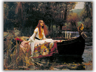 Jäljennös Shalottin rouva, 1888, John William Waterhouse hinta ja tiedot | Taulut | hobbyhall.fi