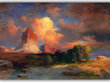 Jäljennös Auringonlaskun pilvi, Vihreä joki, Wyoming, 1917, Thomas Moran hinta ja tiedot | Taulut | hobbyhall.fi