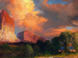 Jäljennös Auringonlaskun pilvi, Vihreä joki, Wyoming, 1917, Thomas Moran hinta ja tiedot | Taulut | hobbyhall.fi