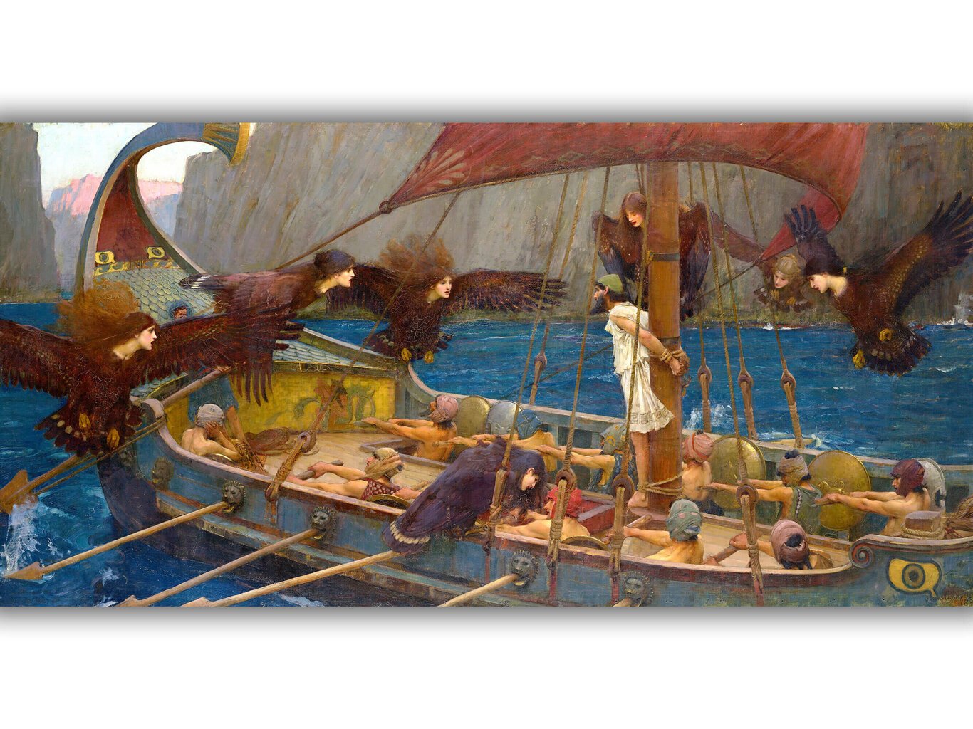 Jäljennös Ulysses ja sireenit, 1891, John William Waterhouse hinta ja tiedot | Taulut | hobbyhall.fi