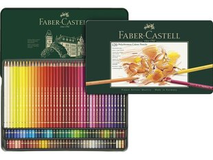Faber-Castell Polychromos värikynä, 120 väriä hinta ja tiedot | Taide- ja askartelutarvikkeet | hobbyhall.fi