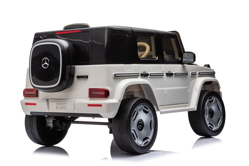 Mercedes EQG 4x4 sähkökäyttöinen yksipaikkainen jeeppi, valkoinen hinta ja tiedot | Lasten sähköautot | hobbyhall.fi