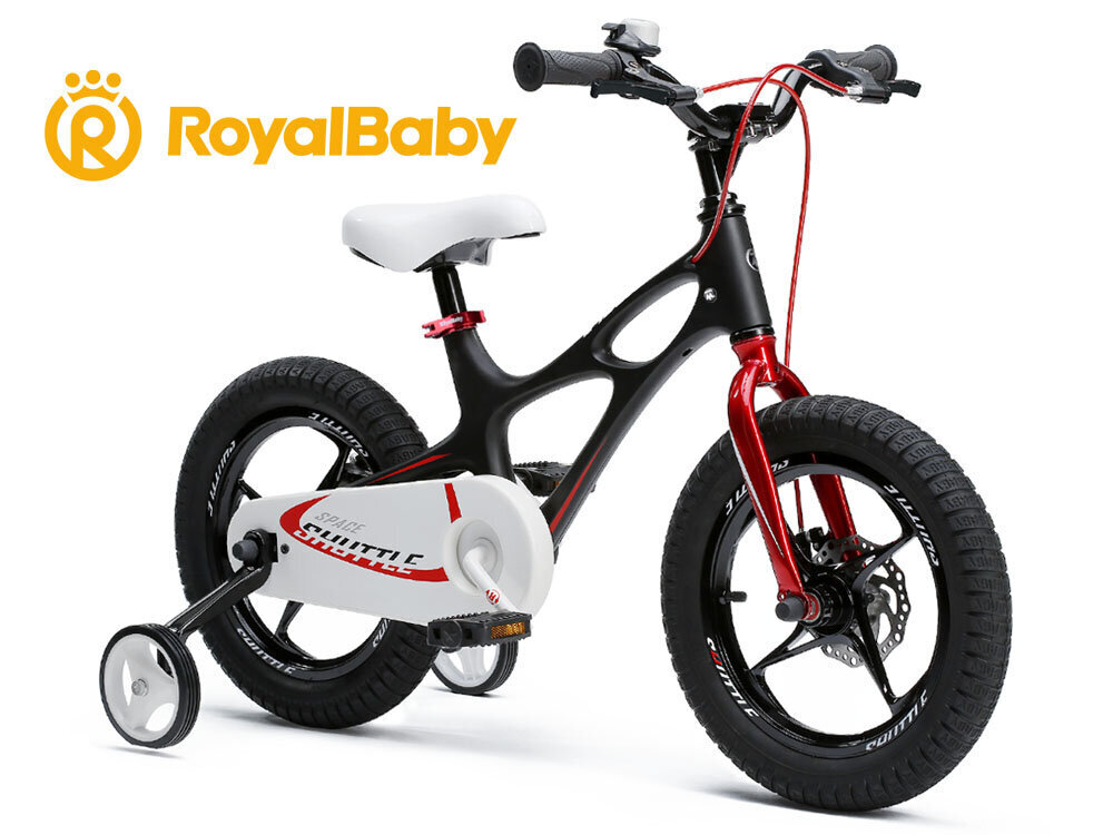 Lasten polkupyörä, RoyalBaby 16 Space Shuttle, musta hinta ja tiedot | Polkupyörät | hobbyhall.fi