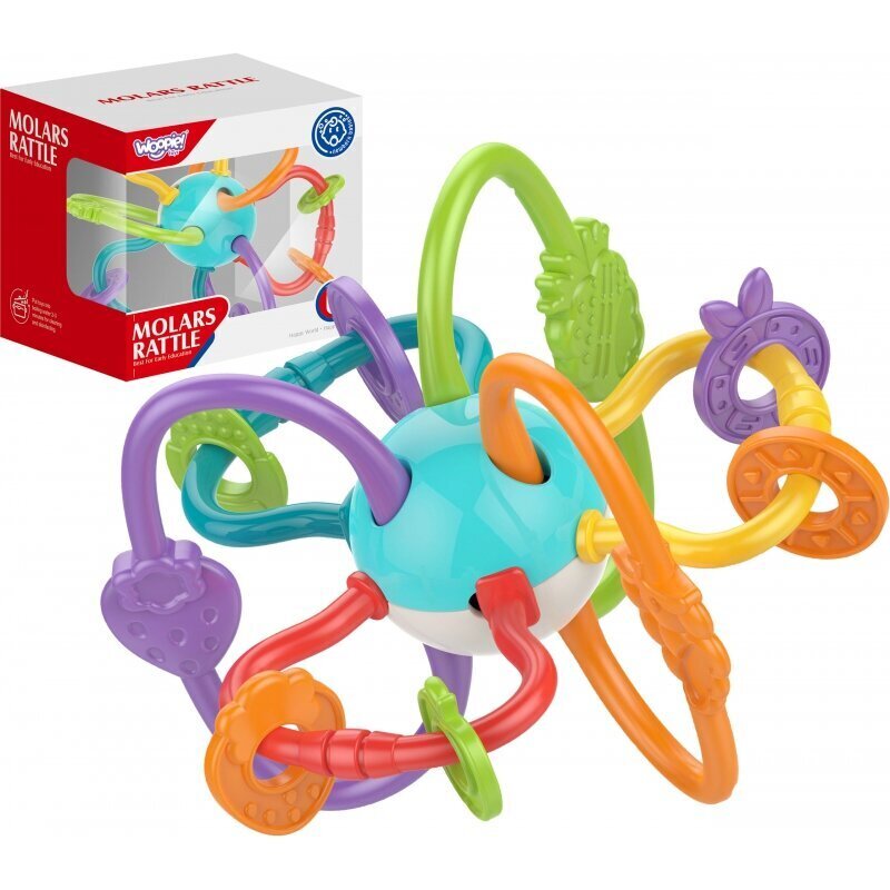 Woopie 2in1 Teether -aistilelu hinta ja tiedot | Vauvan lelut | hobbyhall.fi