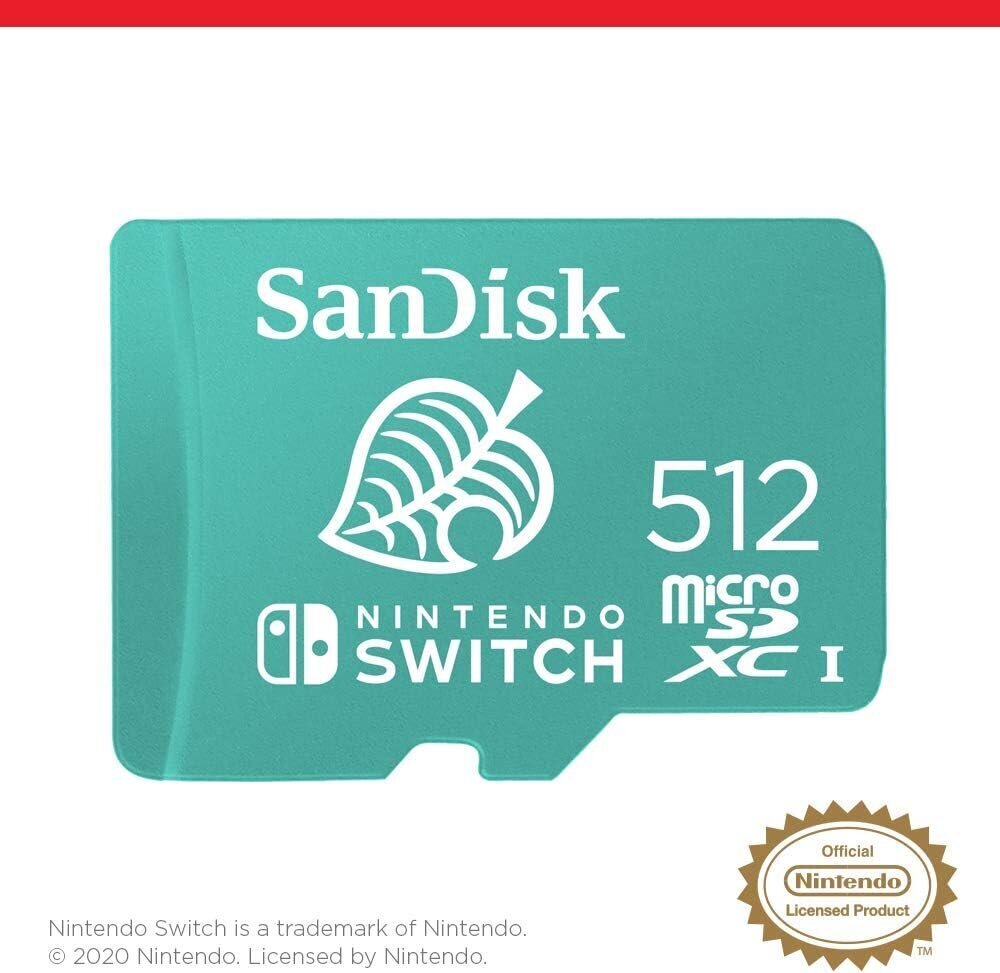 SanDisk microSDXC 512GB UHS-I Card for Nintendo Switch hinta ja tiedot | Pelikonsolitarvikkeet | hobbyhall.fi