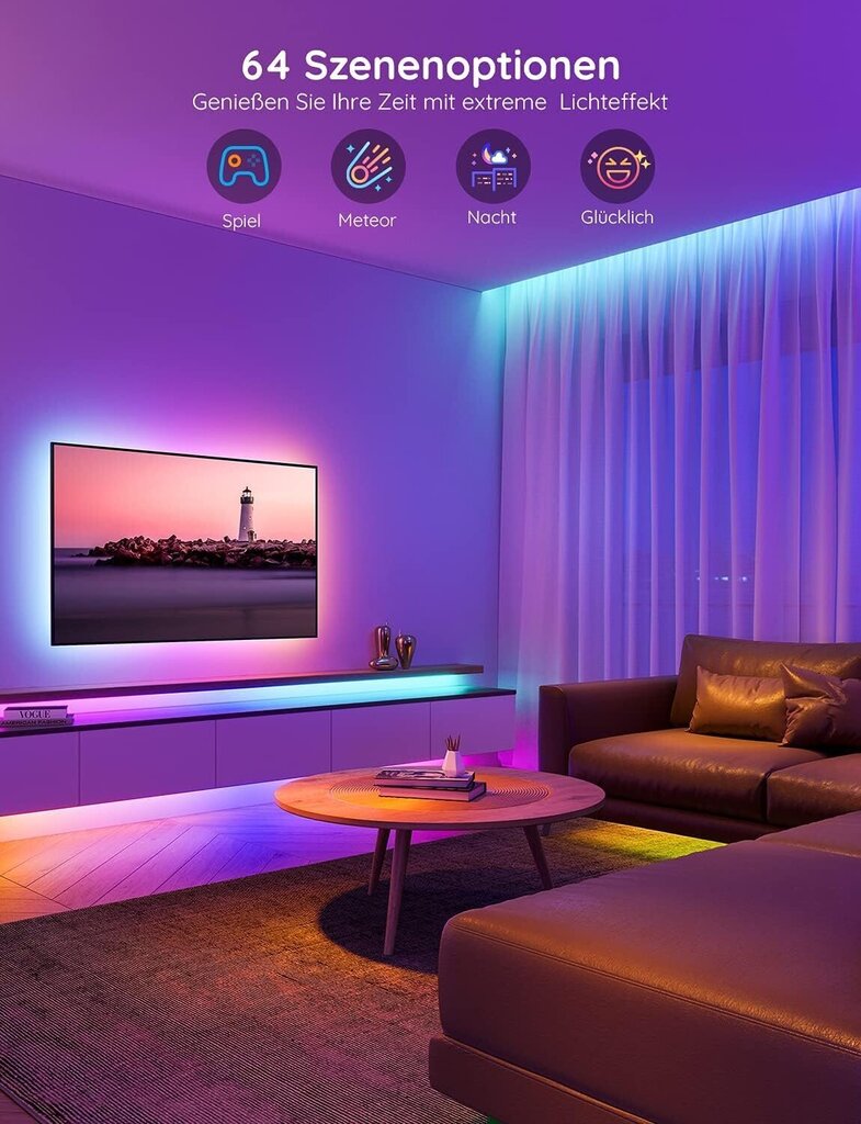 Govee RGBIC LED Strip 20m Music Sinch (Smart Home) hinta ja tiedot | LED-valonauhat | hobbyhall.fi
