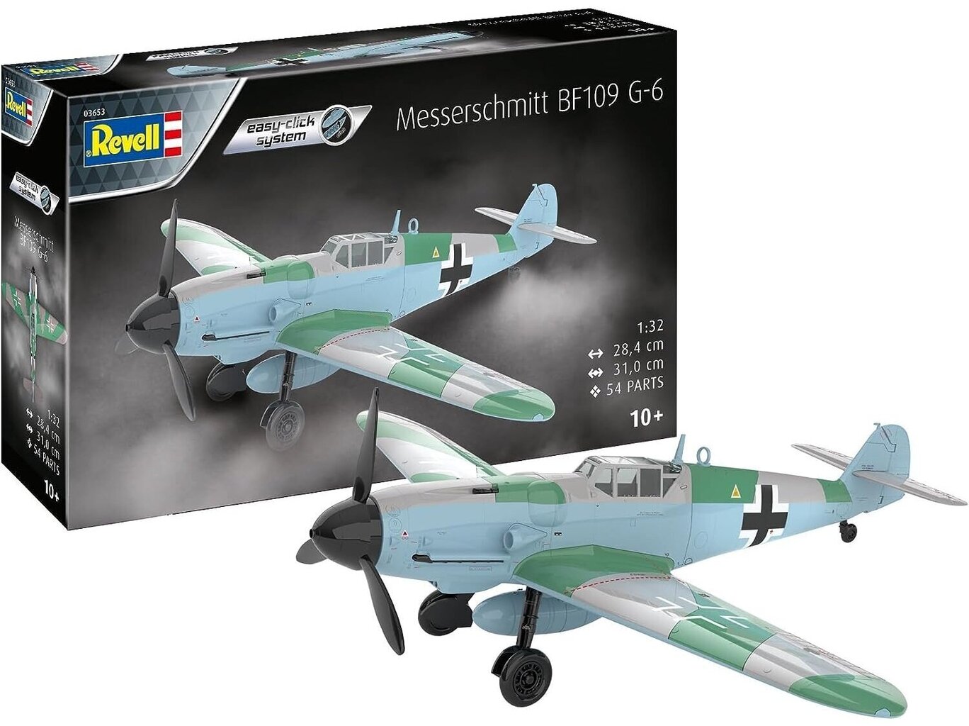 Revell malli Messerschmitt Bf109G-6 helppo napsautus 1:32 hinta ja tiedot | LEGOT ja rakennuslelut | hobbyhall.fi