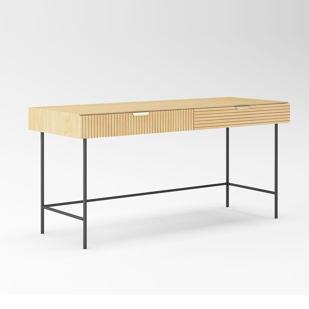 Työpöytä BASSEL 120x60xH75cm, 3D melamiini hinta ja tiedot | Tietokonepöydät ja työpöydät | hobbyhall.fi