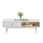 Sohvapöytä IRIS 120x60xH40cm, valkoinen hinta ja tiedot | Sohvapöydät | hobbyhall.fi