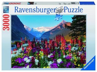 Ravensburger palapeli 3000 kpl Kukkaiset vuoret hinta ja tiedot | Palapelit | hobbyhall.fi