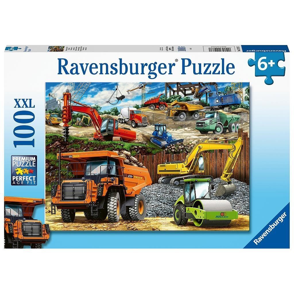 Ravensburger palapeli 100 kpl Rakennuskoneet hinta ja tiedot | Palapelit | hobbyhall.fi