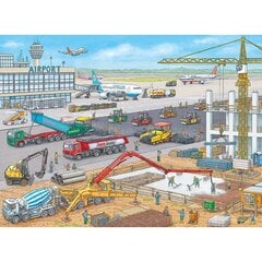 Ravensburger palapeli 100 kpl Rakennustyömaa lentokentällä hinta ja tiedot | Palapelit | hobbyhall.fi