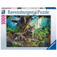 Ravensburger palapeli 1000 kpl Sudet metsässä hinta ja tiedot | Palapelit | hobbyhall.fi