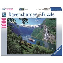 Ravensburger palapeli 1000 kpl Norjan vuono hinta ja tiedot | Palapelit | hobbyhall.fi