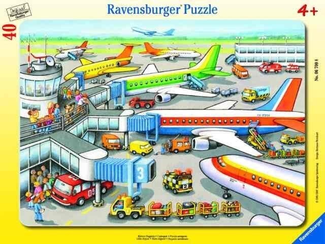 Ravensburger laatta palapeli 40 kpl Small Airport hinta ja tiedot | Palapelit | hobbyhall.fi