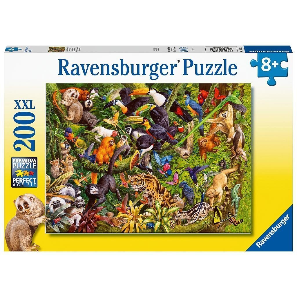 Ravensburger palapeli 200 kpl Trooppinen sademetsä hinta ja tiedot | Palapelit | hobbyhall.fi