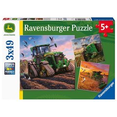 Ravensburger palapeli 3x49 kpl John Deere kausi hinta ja tiedot | Palapelit | hobbyhall.fi