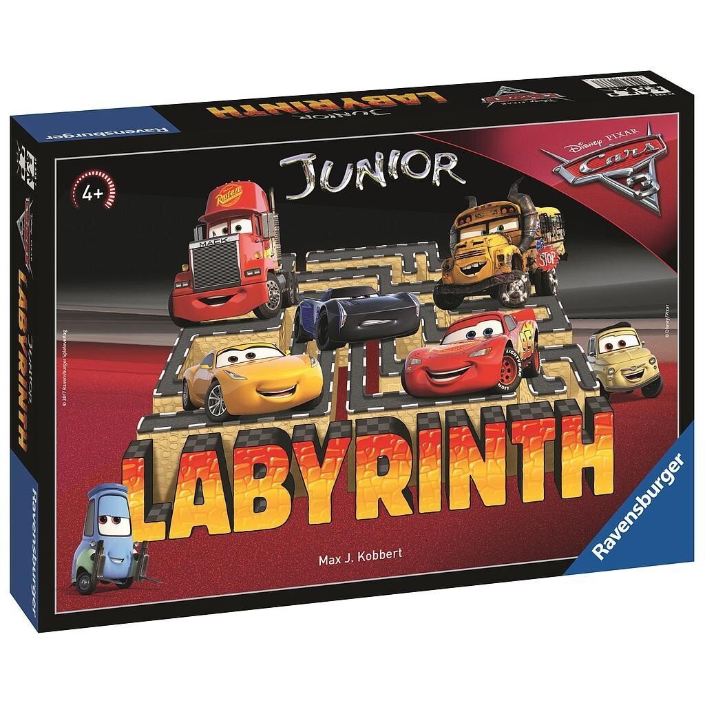 Ravensburger-lautapeli Junior maze Cars hinta ja tiedot | Lautapelit ja älypelit | hobbyhall.fi