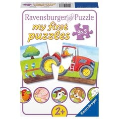 Ravensburger ensimmäinen palapelini 9x2 kpl hinta ja tiedot | Palapelit | hobbyhall.fi