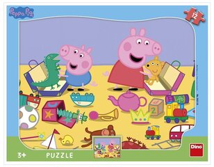 Dinolaatta palapeli 12 kpl Peppa Pig hinta ja tiedot | Palapelit | hobbyhall.fi