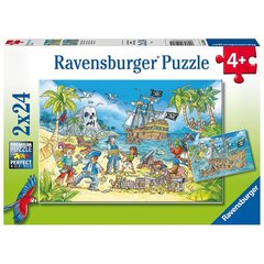 Ravensburger palapeli 2x24 palaa Pirates hinta ja tiedot | Palapelit | hobbyhall.fi